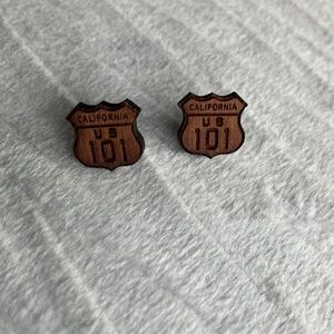 Redwood California US 101 Earrings